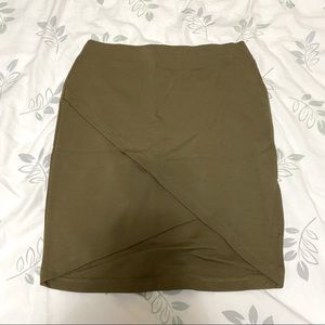 Forever 21 Pencil Skirt - Army Green (Size S)